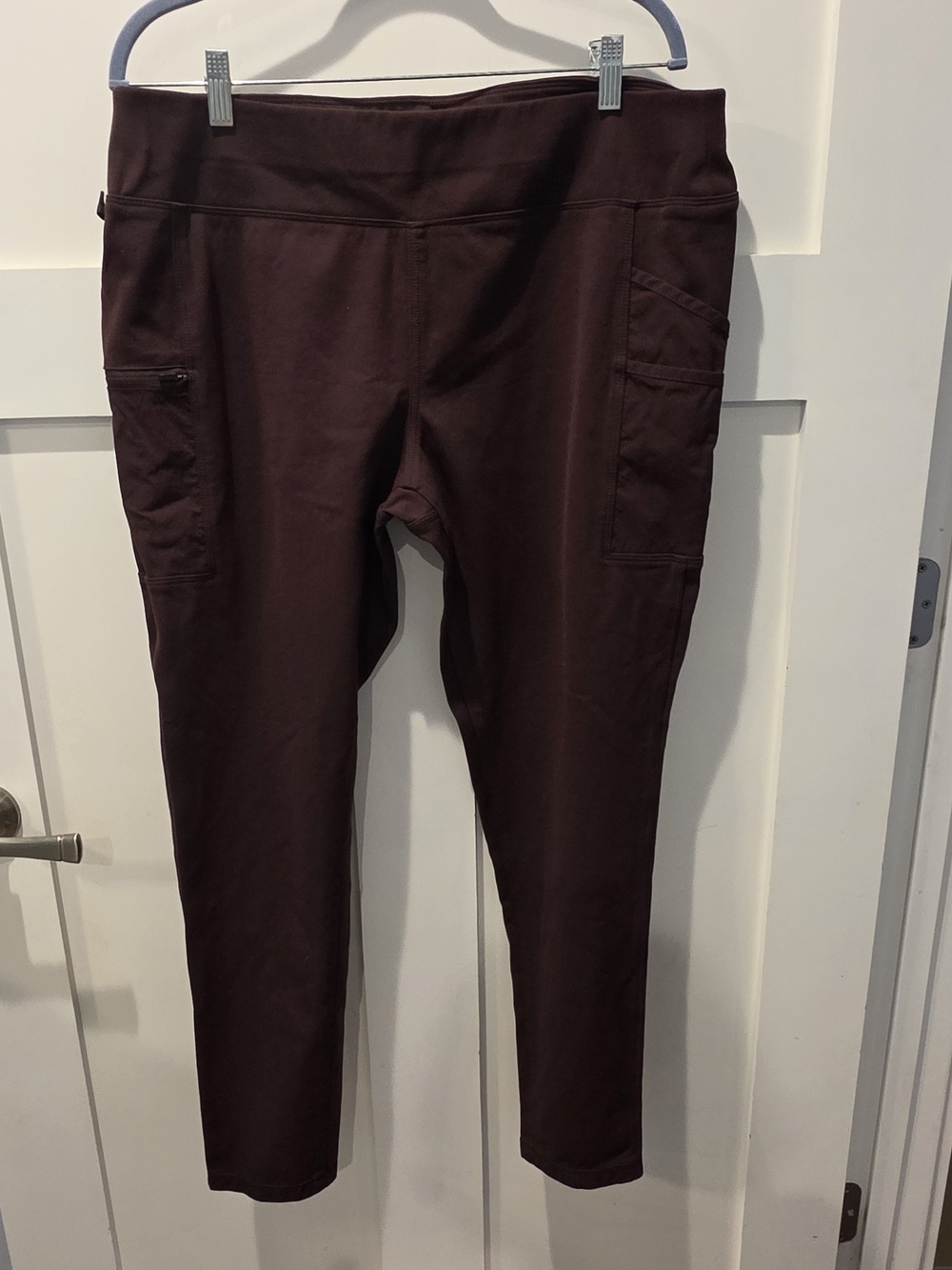 Carhartt Women's Stretch Fitted Midweight Pocket Work Leggings Brown, Size XL